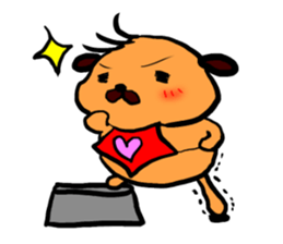 Pug KINCHAN sticker #1700697