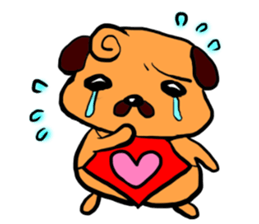 Pug KINCHAN sticker #1700701