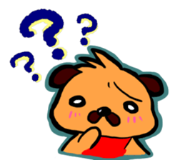 Pug KINCHAN sticker #1700704