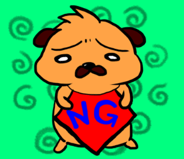Pug KINCHAN sticker #1700710