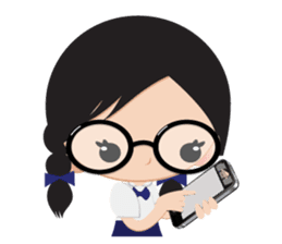 GlassesGirl 2 sticker #1700785