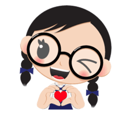 GlassesGirl 2 sticker #1700789