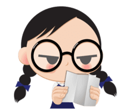 GlassesGirl 2 sticker #1700792