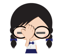 GlassesGirl 2 sticker #1700794