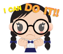 GlassesGirl 2 sticker #1700795