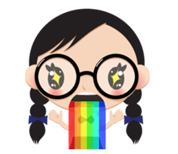 GlassesGirl 2 sticker #1700801