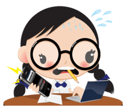 GlassesGirl 2 sticker #1700804