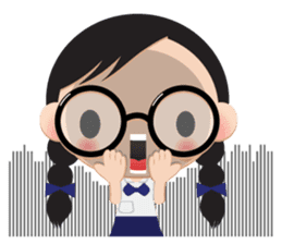 GlassesGirl 2 sticker #1700805