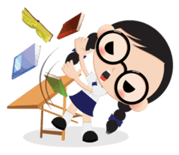 GlassesGirl 2 sticker #1700807