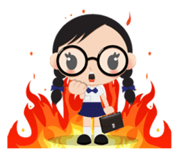 GlassesGirl 2 sticker #1700808