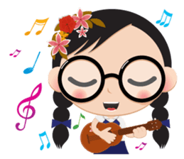 GlassesGirl 2 sticker #1700810