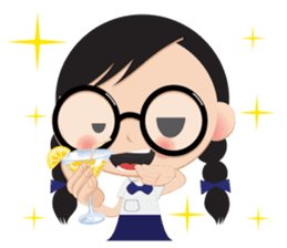 GlassesGirl 2 sticker #1700811