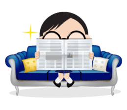 GlassesGirl 2 sticker #1700812