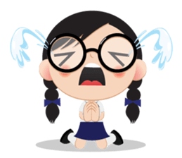 GlassesGirl 2 sticker #1700813