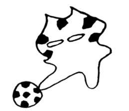 Soccer cat sticker #1701086