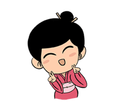 Kawaii Japanese Girl sticker #1701337