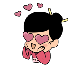 Kawaii Japanese Girl sticker #1701342
