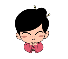 Kawaii Japanese Girl sticker #1701343