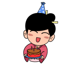 Kawaii Japanese Girl sticker #1701356