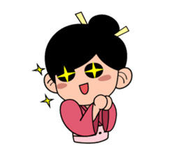 Kawaii Japanese Girl sticker #1701359