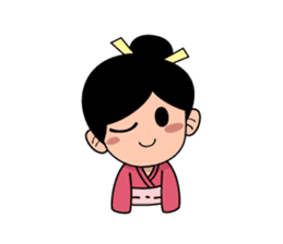 Kawaii Japanese Girl sticker #1701362