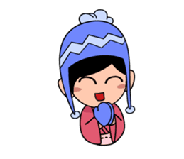 Kawaii Japanese Girl sticker #1701366