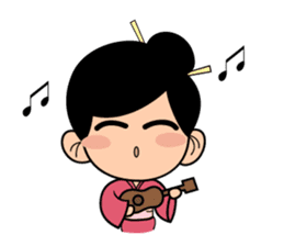 Kawaii Japanese Girl sticker #1701369