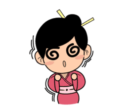 Kawaii Japanese Girl sticker #1701370