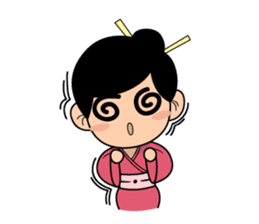 Kawaii Japanese Girl sticker #1701370