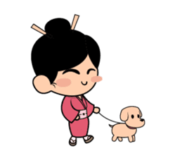 Kawaii Japanese Girl sticker #1701371