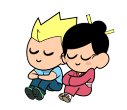 Kawaii Japanese Girl sticker #1701375