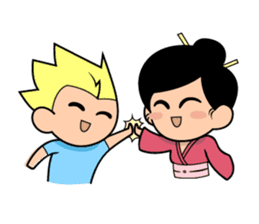 Kawaii Japanese Girl sticker #1701376