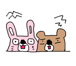 Rabbit&Bear sticker #1701536