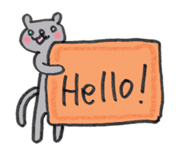 My English message cat sticker #1702178
