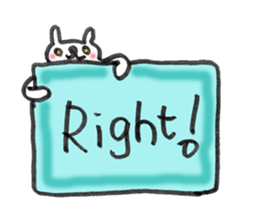 My English message cat sticker #1702180