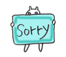 My English message cat sticker #1702181