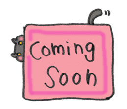 My English message cat sticker #1702196