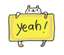 My English message cat sticker #1702202