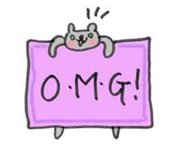 My English message cat sticker #1702203