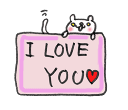 My English message cat sticker #1702205