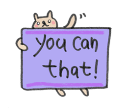 My English message cat sticker #1702213