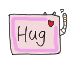 My English message cat sticker #1702214