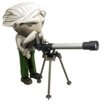 3D sticker of old man sticker #1702391