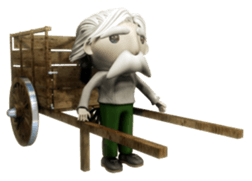 3D sticker of old man sticker #1702401