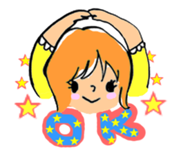 Girls Face sticker #1702658