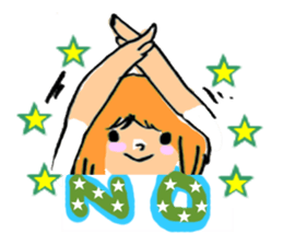 Girls Face sticker #1702659