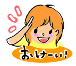 Girls Face sticker #1702660