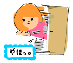 Girls Face sticker #1702664