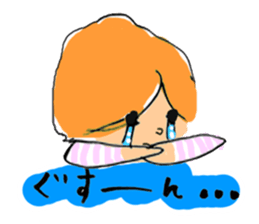 Girls Face sticker #1702672