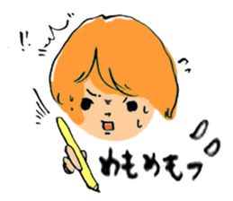 Girls Face sticker #1702674